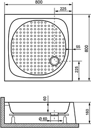 Фото Поддон для душа RGW Lux TN 80x80