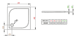 Поддон для душа Radaway Delos C800 , изображение 3