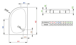 Поддон для душа Radaway Patmos E 100x80 P , изображение 3