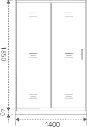 Фото Душевая дверь в нишу Good Door Latte WTW-140-G-WE
