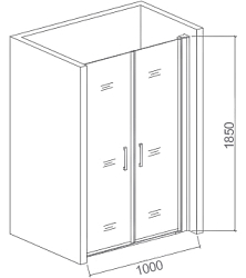 Фото Душевая дверь в нишу Good Door Pandora SD-100-T-CH