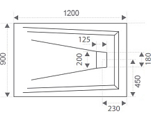 Поддон для душа Good Door Атриум 120x90 , изображение 3