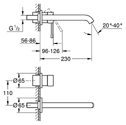 Фото Смеситель Grohe Essence New 19967001 для раковины