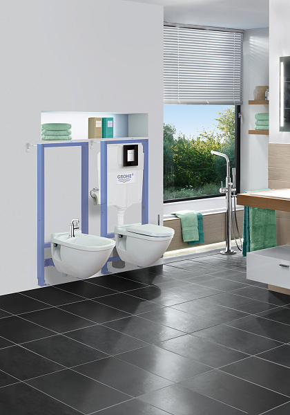 Система инсталляции для унитазов Grohe Rapid SL 38772001 3 в 1 с кнопкой смыва , изображение 4