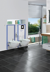 Фото Система инсталляции для унитазов Grohe Rapid SL 38772001 3 в 1 с кнопкой смыва