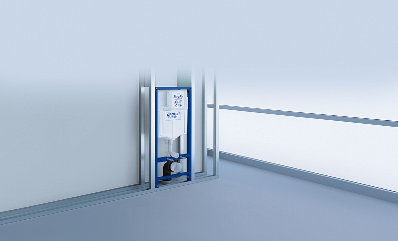 Система инсталляции для унитазов Grohe Rapid SL 38721001 3 в 1 с кнопкой смыва , изображение 22