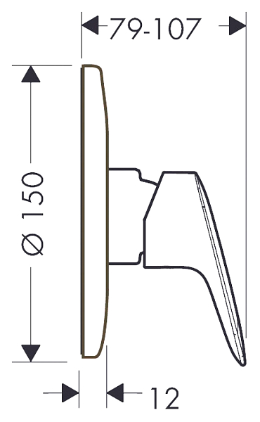 Смеситель Hansgrohe Logis 71606000 для душа , изображение 2