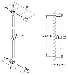 Фото Душевая штанга Grohe Euphoria 27500000