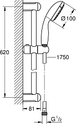 Фото Душевой гарнитур Grohe Tempesta New 27853001