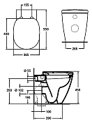 Унитаз приставной Ideal Standard Connect E803401 , изображение 6