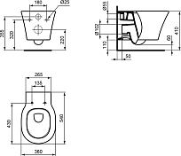 Унитаз подвесной Ideal Standard Connect Air AquaBlade E005401 , изображение 5