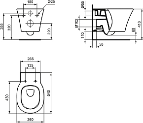 Фото Унитаз подвесной Ideal Standard Connect Air AquaBlade E005401