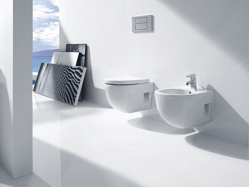 Унитаз подвесной Roca Meridian 346248000 укороченный , изображение 2