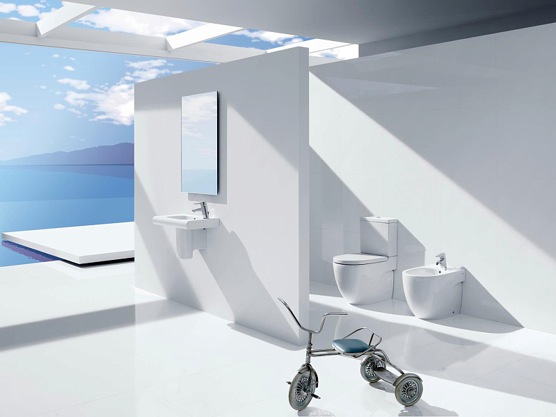 Унитаз-компакт Roca Meridian 342248000 без бачка и сиденья , изображение 7