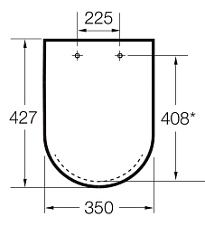 Фото Крышка-сиденье Roca The Gap Clean Rim 801732004 с микролифтом, петли хром