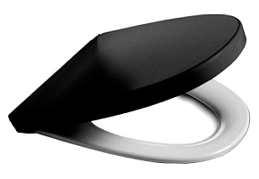 Фото Крышка-сиденье Roca Victoria Nord Black Edition ZRU9302627 с микролифтом, петли хром