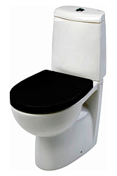 Фото Крышка-сиденье Roca Victoria Nord Black Edition ZRU9302627 с микролифтом, петли хром