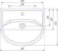 Мебельная раковина Sanflor Rosa Уют 55 , изображение 5