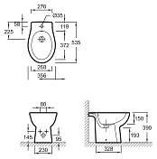 Биде напольное Jacob Delafon Patio EBB0002-00 , изображение 2