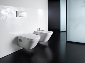 Фото Крышка для биде Roca The Gap Soft Close 806472004, петли хром