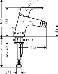 Фото Смеситель Hansgrohe Focus E2 31920000 для биде