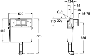 Фото Смывной бачок скрытого монтажа Roca In-Wall Basic Tank 890090200