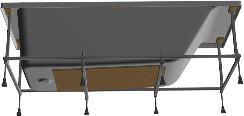 Акриловая ванна Roca Easy 170x75 , изображение 10