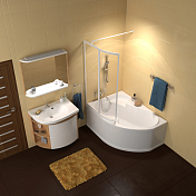 Акриловая ванна Ravak Rosa 140x105 L , изображение 7