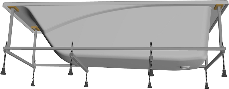 Акриловая ванна Roca Hall 170x75 , изображение 9