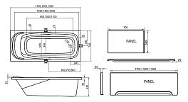 Акриловая ванна Ravak Vanda II 160х70 , изображение 3