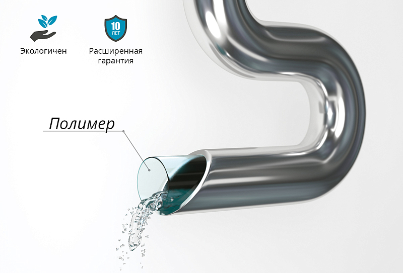 Полотенцесушитель водяной Сунержа Флюид+ 80x50 , изображение 3
