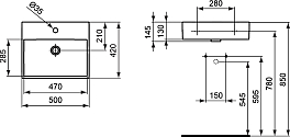 Раковина Ideal Standard Strada K077701 50 см , изображение 11