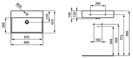 Раковина Ideal Standard Strada K077801 60 см , изображение 6