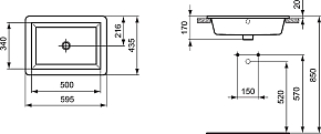 Фото Раковина Ideal Standard Strada K078001 60 см