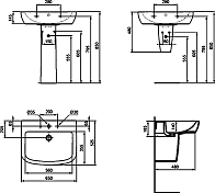 Раковина Ideal Standard Tempo T056301 65 см , изображение 11