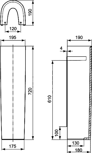 Пьедестал для раковины Ideal Standard Connect E797301 , изображение 3