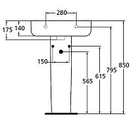 Пьедестал для раковины Ideal Standard Connect E797301 , изображение 4