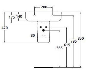 Фото Полупьедестал Ideal Standard Connect E797401