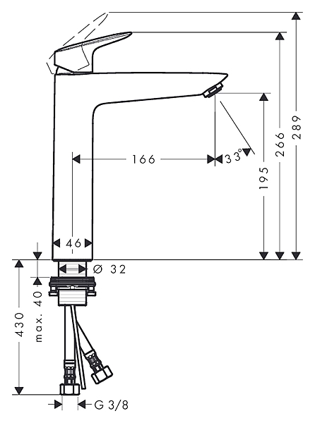 Смеситель Hansgrohe Logis 71091000 для раковины , изображение 7