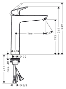 Смеситель Hansgrohe Logis 71091000 для раковины , изображение 7