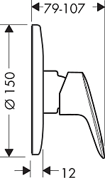 Фото Смеситель Hansgrohe Logis 71666000 с внутренней частью, для душа