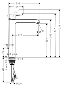 Смеситель Hansgrohe Metris 31184000 для раковины , изображение 6