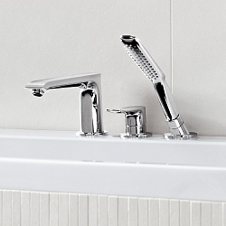 Фото Смеситель Hansgrohe Metris 31190000 на борт ванны