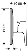 Смеситель Hansgrohe Talis E 71766000 для душа , изображение 2
