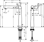 Смеситель Hansgrohe Talis S 72115000 для раковины , изображение 2