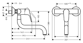 Фото Смеситель Hansgrohe Focus 31825000 для кухонной мойки