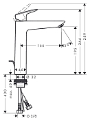 Смеситель Hansgrohe Logis 71090000 для раковины , изображение 5