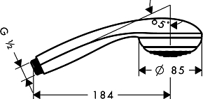 Фото Душевая лейка Hansgrohe Crometta 28585000