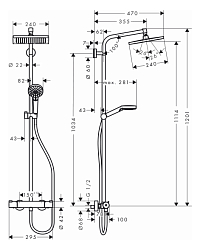 Фото Душевая стойка Hansgrohe Crometta Е 27271000
