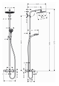 Душевая стойка Hansgrohe Crometta S 27320000 , изображение 2